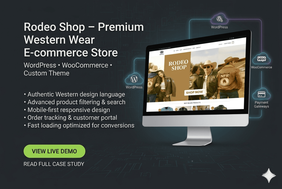 Rodeo Shop portfolio project – Ryzonix